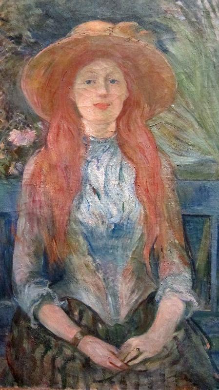 Berthe Morisot Jeune fille dans un parc china oil painting image